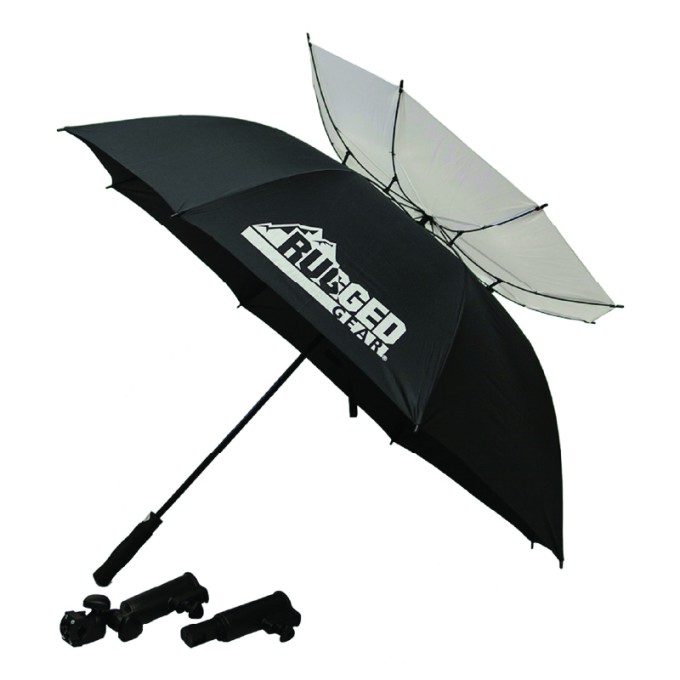 Wind resistant outlet umbrella